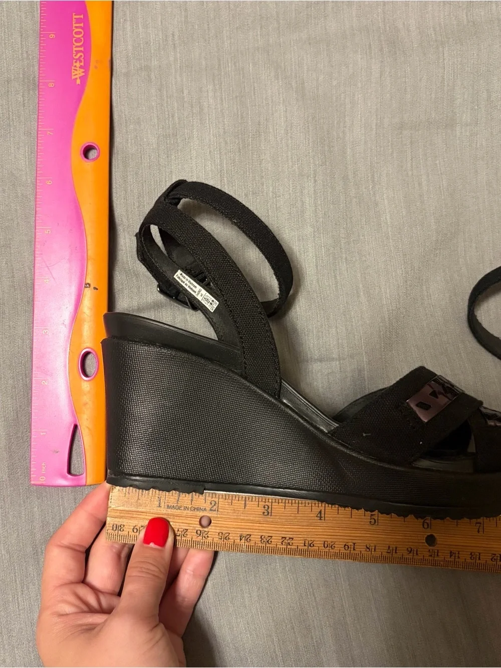 Crocs Leigh II Cross-Strap Wedge Sandals Black 5